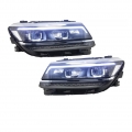 Μπροστινά Φανάρια Set Για Vw Tiguan II mk2 16+ DRL Led Matrix &amp; Led Signal Dynamic R-Line Look H7/H7 Με Μοτέρ Carner - Headlights - Xenon - Bulbs